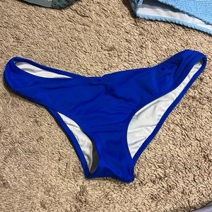 Blue swim suit bottoms